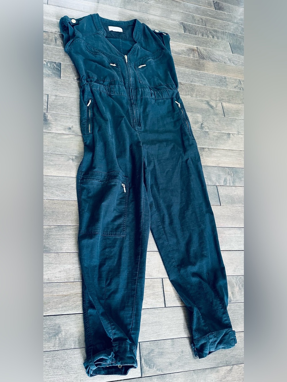 Women’s Sz S Black Anthropologie Utility Jumpsuit